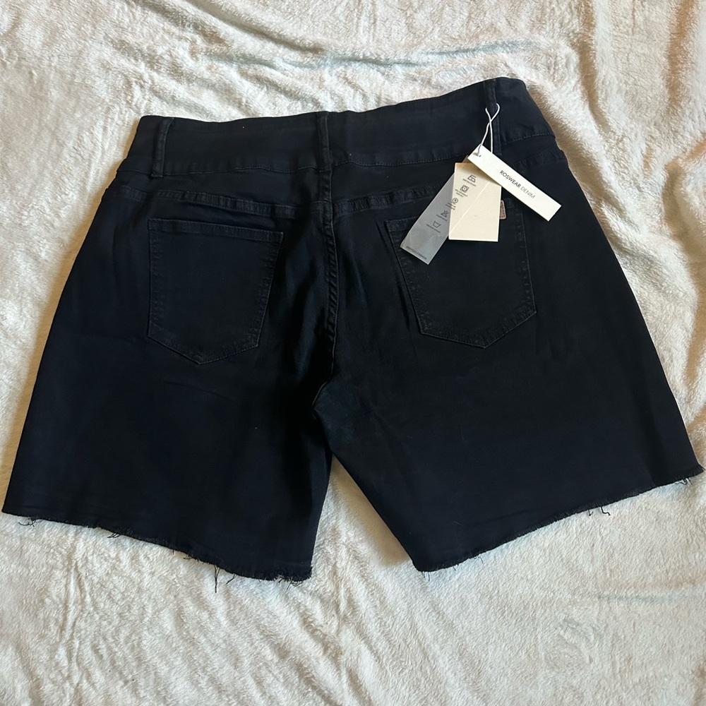 Roswear high waisted fringe black jean shorts size XXL - Picture 2 of 4